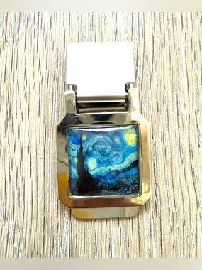 Starry Night Money Clip inspired by Van Gogh.